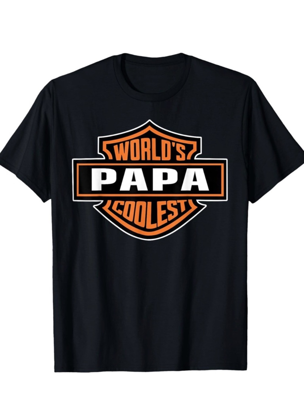NWT Mens World's Coolest PAPA Best Dad in The World Father's Day T-shirt Large